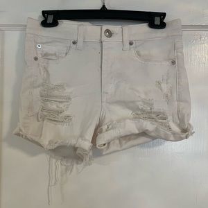 American Eagle White Denim Shorts